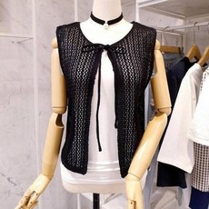 페이지플린 리본끈 니트 베스트 F2BVT006A