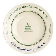 Tiny Blanc 刻字農夫市集義大利麵碗 24 cm, 混色, 1個