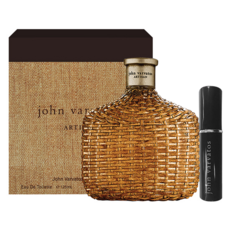 John Varvatos Artisan 工匠藤編男性淡香水+香水分裝瓶, 125ml, 1組