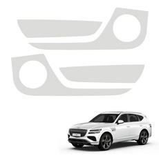 메이튼 차량용 튜닝 가죽 순정 컬러 SC 도어커버, 제네시스 GV80, 라이트그레이