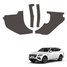 메이튼 차량용 튜닝 가죽 순정 컬러 SC 카울 사이드커버, 제네시스 GV80, 다크브라운