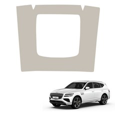 MAYTON 車用改裝皮革原廠色SC第二排中控台後蓋, 香草米色, Genesis GV80