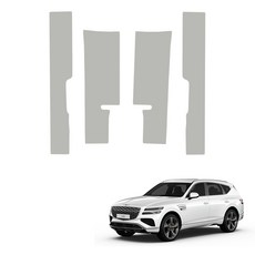 메이튼 차량용 튜닝 가죽 순정 컬러 SC 도어스텝 커버, 제네시스 GV80, 그레이