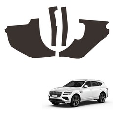 메이튼 차량용 튜닝 가죽 순정 컬러 SC 카울 사이드커버, 제네시스 GV80, 초코브라운