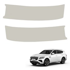 MAYTON 車用 改裝 皮革 原廠顏色 SC 後車廂門檻飾板, 暖灰色, Genesis GV80