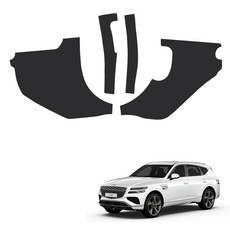 MAYTON 車用 改裝 皮革 原廠色 SC 引擎蓋側飾板, 黑色, Genesis GV80