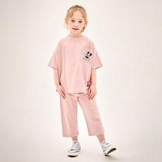 JELISPOON 兒童款 Disney 米奇 Mellow 短袖上下裝套組