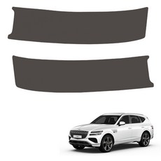 MAYTON 車用 改裝 皮革 原廠顏色 SC 後車廂門檻飾板, 深棕色, Genesis GV80