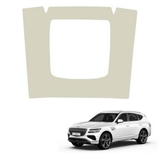 MAYTON 車用改裝皮革原廠色SC第二排中控台後蓋, 米色, Genesis GV80