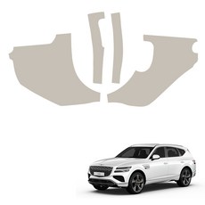 MAYTON 車用 改裝 皮革 原廠色 SC 引擎蓋側飾板, 香草米色, Genesis GV80