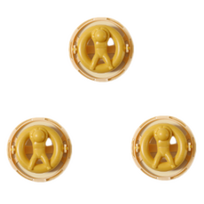 Aromates 上開式滾筒洗衣機棉絮過濾網, 3個, 黃色