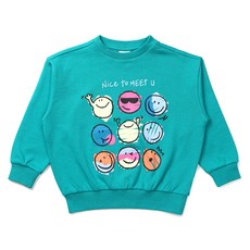 래핑차일드 아동용 스마일 루즈핏 맨투맨