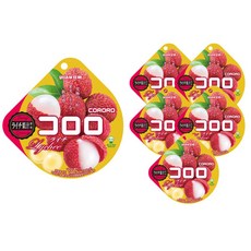 UHA 味覺糖 酷露露Q糖 荔枝口味, 40g, 6包