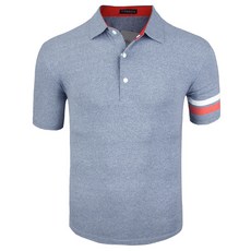 New Eagle 男性彈性短袖高爾夫T恤 LM-4059