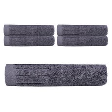 PEONIST 提花飯店毛巾, 炭灰色, 5個