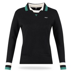 luxgolf 430高爾夫 女款撞色領長袖高爾夫針織衫 LB3A628W