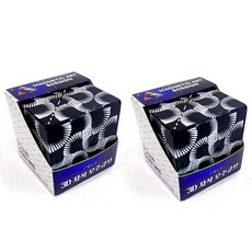 I'CLE 3D磁力宇宙魔術方塊 2入, 黑色