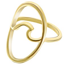 젤루나 여성용 유니크 손톱 네일 페이크 패션 반지 웨이브 B-75