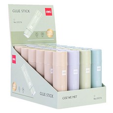 deLi 得力 玉米粉膠水棒 中型 4款 x 6入 組 53276, 21g, 1套