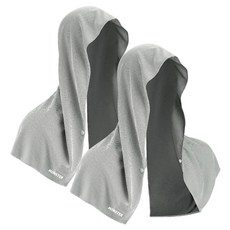 怪獸涼感連帽毛巾 60 x 29 cm, 灰色, 2個