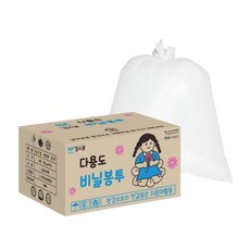 KINGSBONG 平版再利用垃圾袋 白色 大, 500件