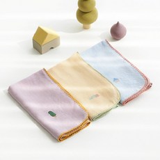 BambooBebe 幼兒款Signature密織紗布手帕 款式3種組