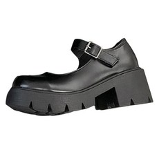 PEONIST 女款瑪莉珍圓頭樂福鞋