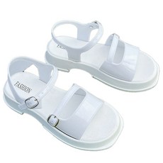 피어니스트 여성용 원버튼 로만 스트랩 샌들