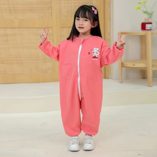 兒童動物全身罩袍 防水全身圍裙 拉鍊式