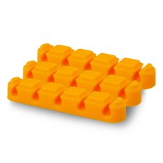 이탑 실리콘 5구 케이블 홀더, 3개, 오렌지