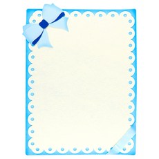 유니아트 펠트 리본이중 배경판, 하늘, 1개