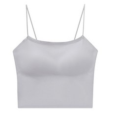 Moon Lit 無痕胸墊一體式細肩帶長版Bra Top