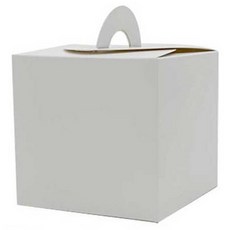 PACKAGE HERO 白色手提禮物盒 小, 50個, 單一顏色
