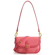 소리달 여성용 망치르 심플 무지 골드 버클 숄더 크로스백