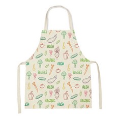 알로데 채소 일러스트 미술 앞치마, NO 13