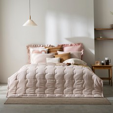 Beau Monde 韓國製造 柔軟水洗法蘭絨薄被, 米色