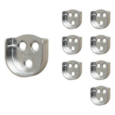 ALLGORR 掛衣桿用U型座 25mm, 8個