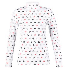 miwoo golf Lux Golf 女士高領圖案彈力內搭衣 MW4S304W