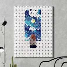 takongpan 印刷實心洞洞板 600 x 1000 mm, 1個, 少女