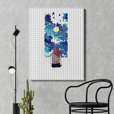 takongpan 少女印花洞洞板 700x1000mm, 1個, 混合色