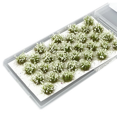 Khohimo 造景材料 模型 微縮模型 DIY套組 造景用花圃 4W035, 1個, 白色