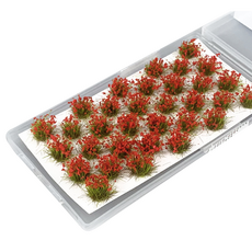 Khohimo 造景材料 模型 微縮模型 DIY套組 造景用花圃 4W035, 1個, 紅色