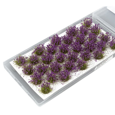 Khohimo 造景材料 模型 微縮模型 DIY套組 造景用花圃 4W035, 1個, 紫色