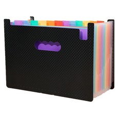 Rota 13格彩虹風琴夾, 1個, 黑色