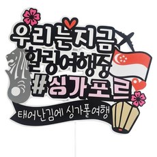 ssunytopper 我們現在在新加坡 防水旅行裝飾插牌, 1個, 混色