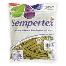 Sempertex 魔術氣球 260S 50條, 1個, 芥末黃