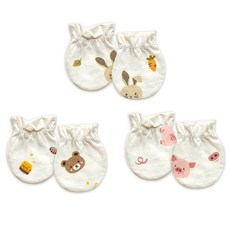 ikii 孩童棉質包手套 3雙入