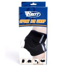 BRETT 手肘膝蓋冰敷帶 IW-01, 1個, 黑色