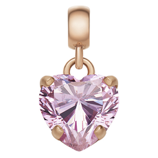 다니엘웰링턴 여성용 HEART CHARM 큐빅 하트 펜던트