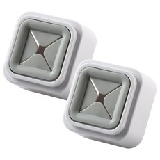 Ju and Ji 黏貼式 插入式廚房毛巾架 2入, 灰色